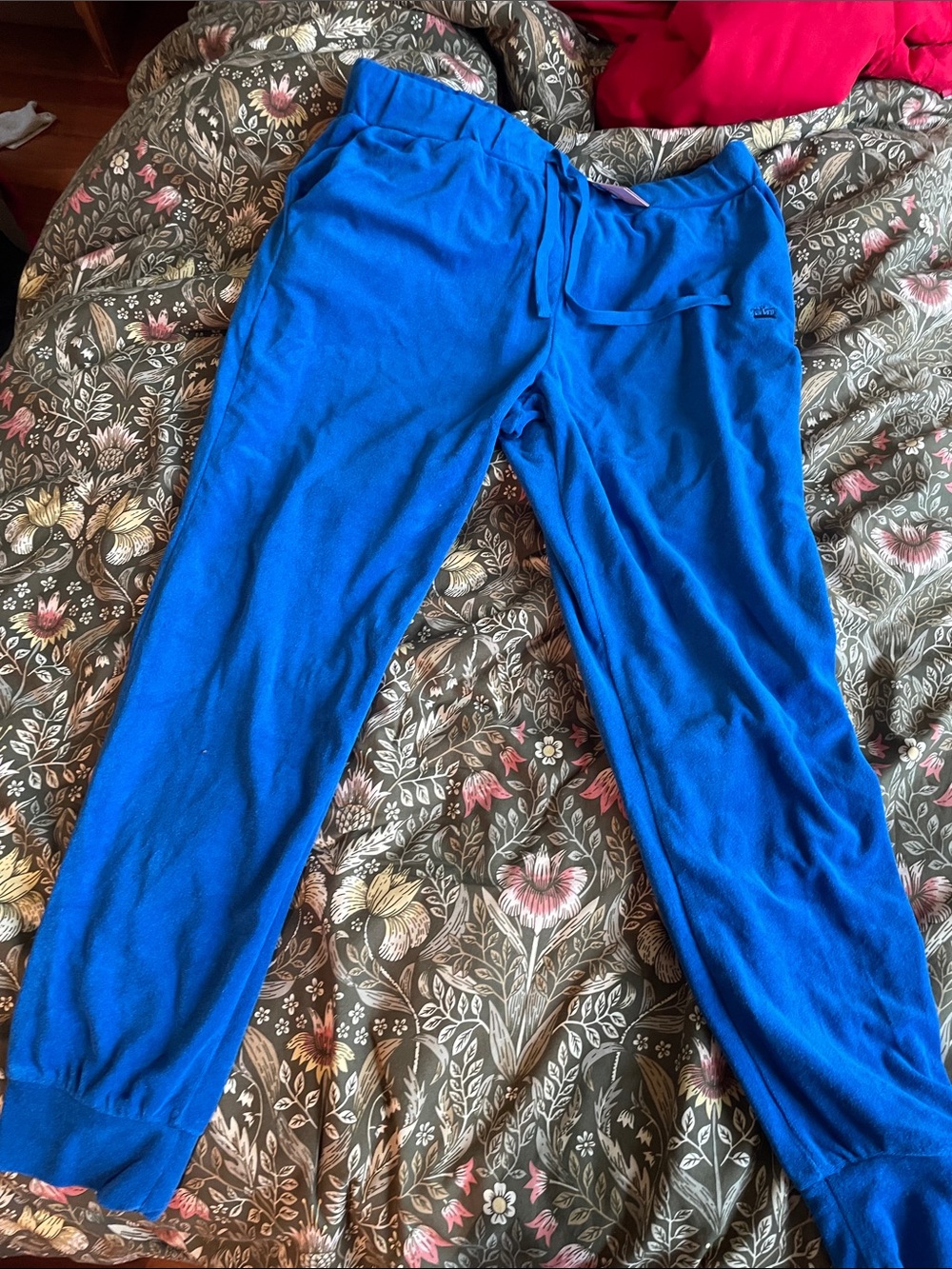 Juicy Couture Royal Blue Jogger Track Pants XL Comfort Loungewear Terrycloth